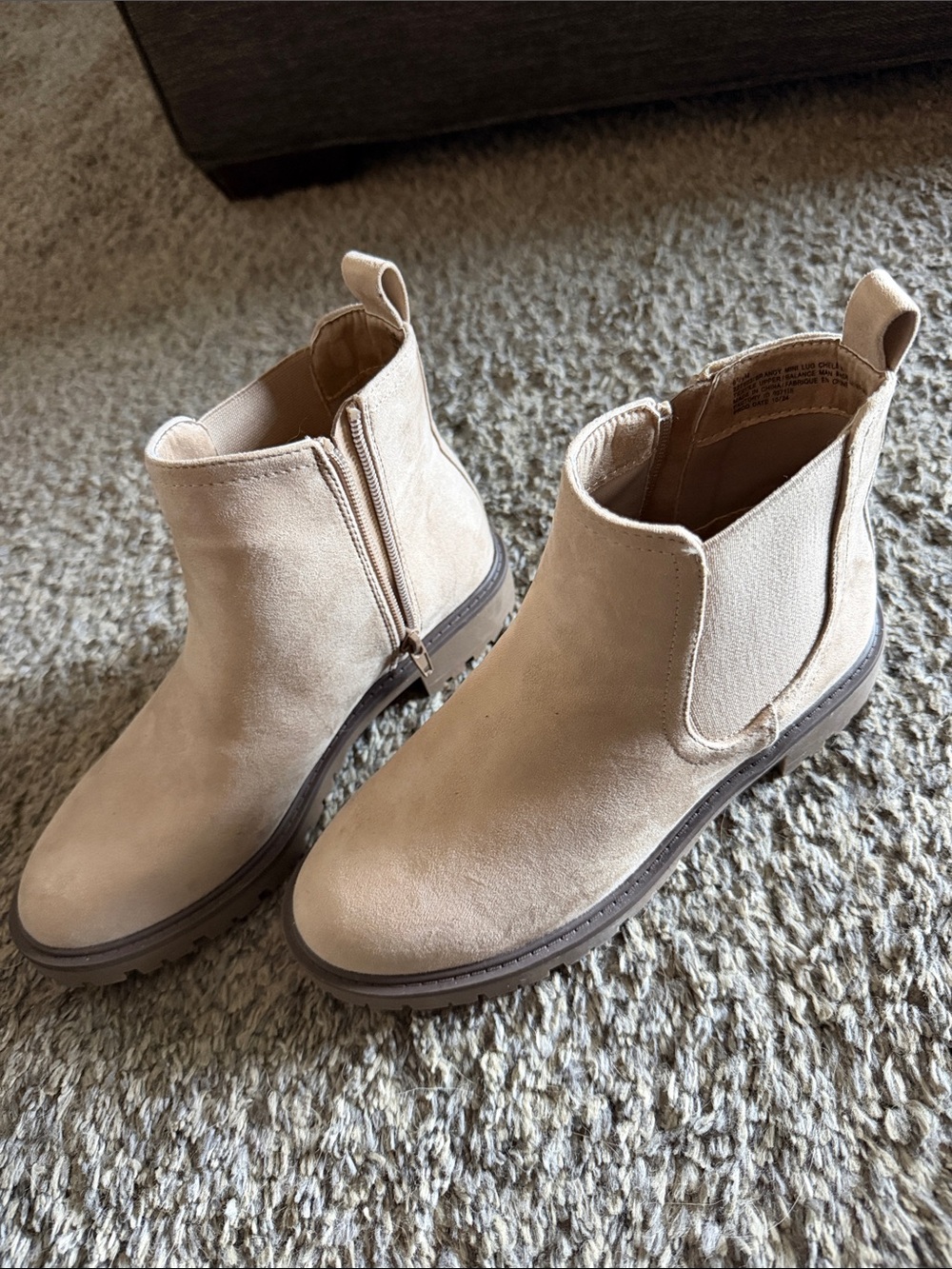 Ankle Boots in Light Beige